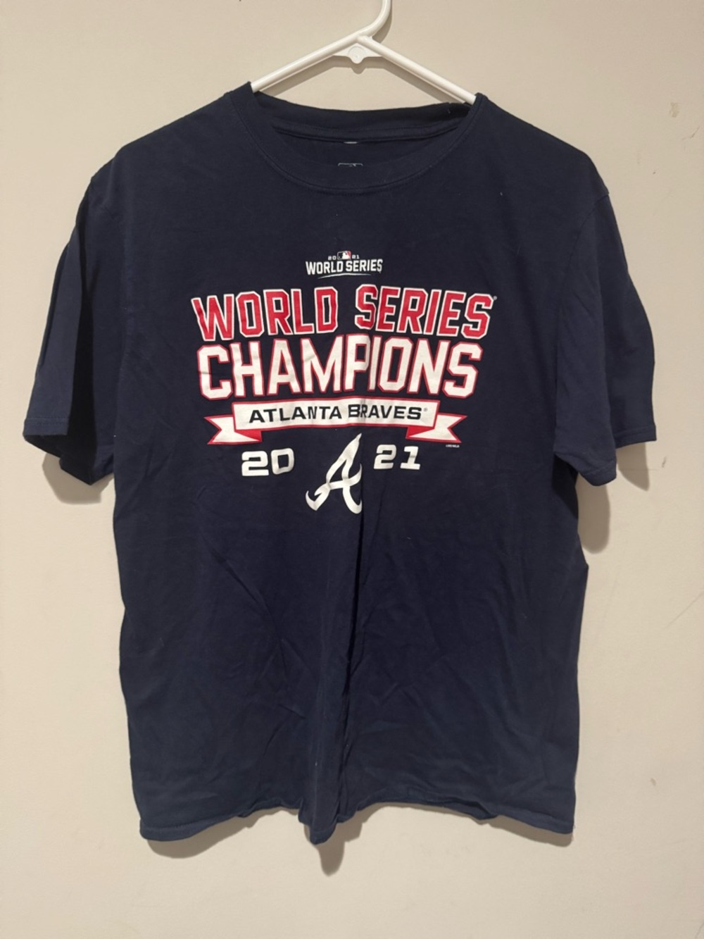 Genuine Merchandise Navy Atlanta Braves World Series Champions Tee